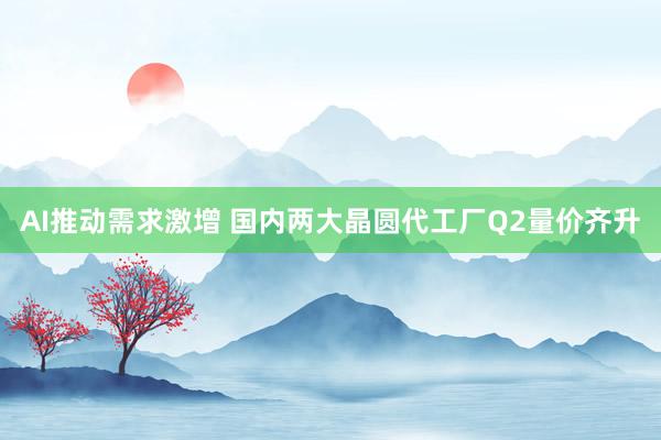 AI推动需求激增 国内两大晶圆代工厂Q2量价齐升