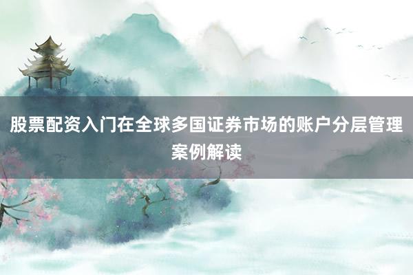 股票配资入门在全球多国证券市场的账户分层管理案例解读