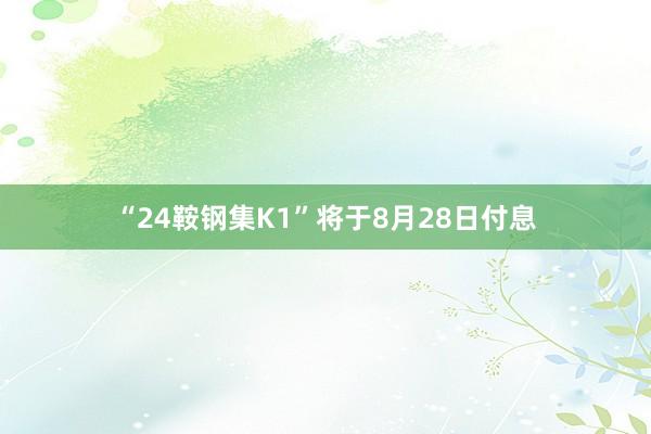 “24鞍钢集K1”将于8月28日付息