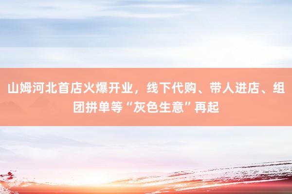 山姆河北首店火爆开业，线下代购、带人进店、组团拼单等“灰色生意”再起