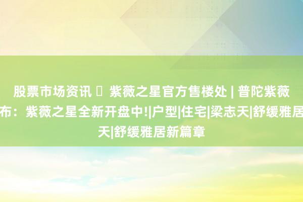 股票市场资讯 ◈紫薇之星官方售楼处 | 普陀紫薇之星发布：紫薇之星全新开盘中!|户型|住宅|梁志天|舒缓雅居新篇章